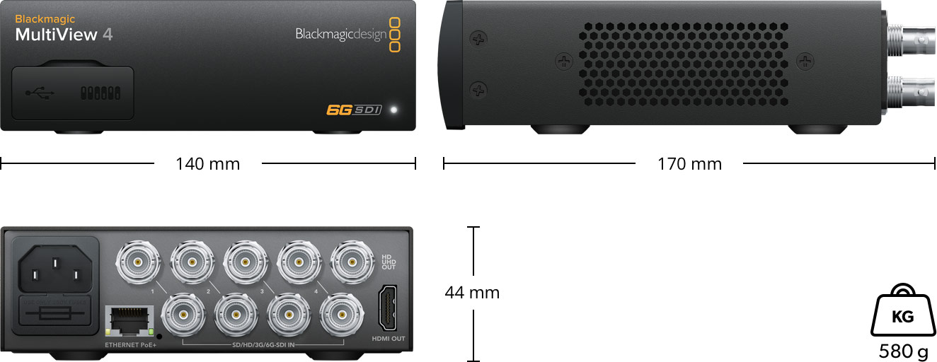 BMD MultiView 04 Mehrfachansichts-Router