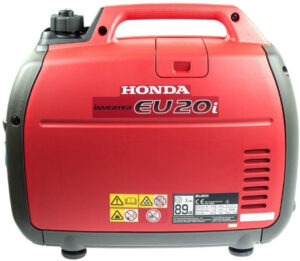 Aggregat 1,6 KVA Honda EU 20i - Vollgetankt zurück mit Super Benzin!