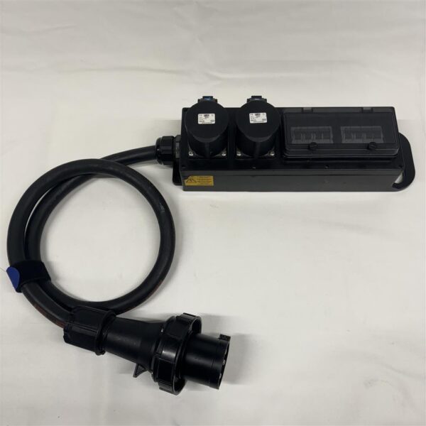 CEE Verteiler 63A -> 2x 32A Gummi RCBO