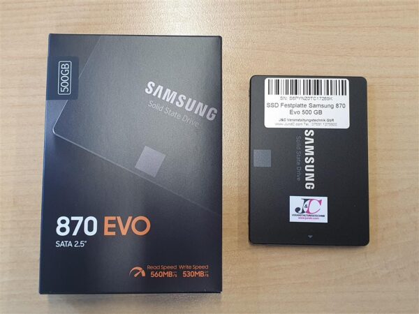 SSD Festplatte Samsung 870 Evo 500 GB