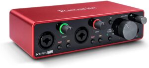 Focusrite Scarlett 2i2 Audiointerface (USB-C)