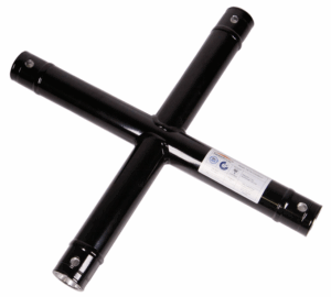 Alupipe Kreuz 0,5x0,5m *SCHWARZ* F31 Traverse